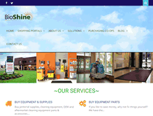 Tablet Screenshot of bio-shine.com